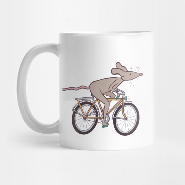 Mouse on a Bicycle by magicae